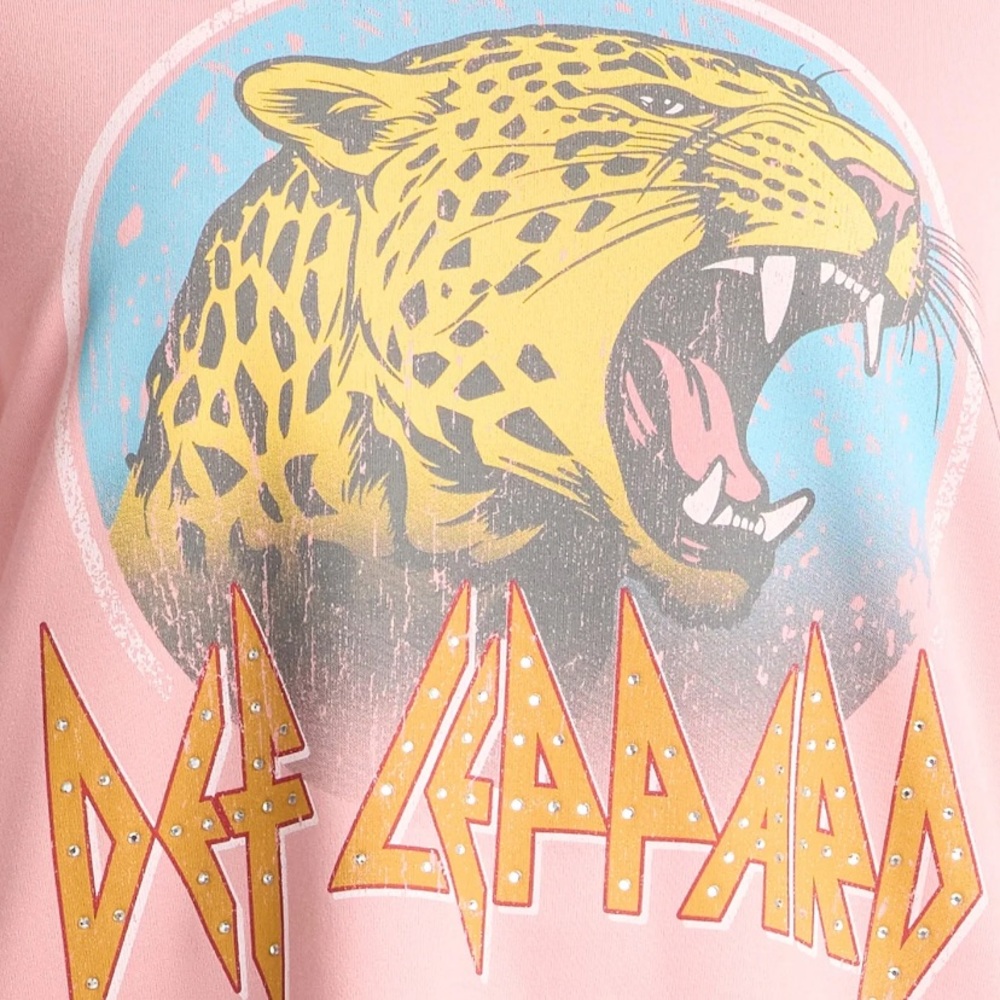 Terra & Sky Women's Plus Embellished Def Leppard Graphic Sweatshirt - Picture 3 of 5